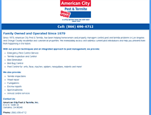 Tablet Screenshot of americancitypest.com